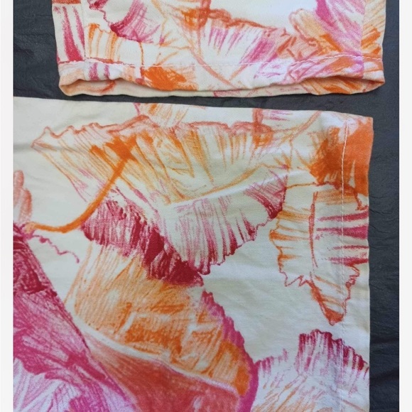 Calvin Klein Women's Ankle Jeans - Pink and Orange Pattern - Picture 8 of 9